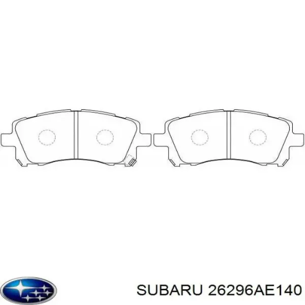 26296AE140 Subaru Колодки передние