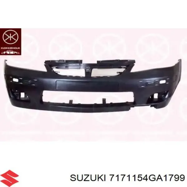  Передний бампер Suzuki Liana 