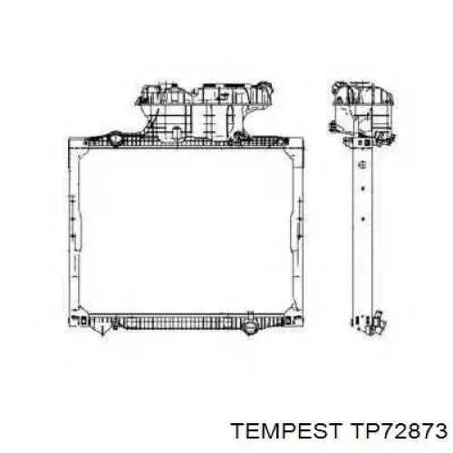 Радиатор TP72873 Tempest