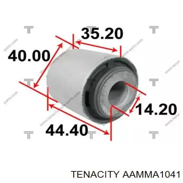 Сайлентблок тяги поперечной (задней подвески) AAMMA1041 Tenacity