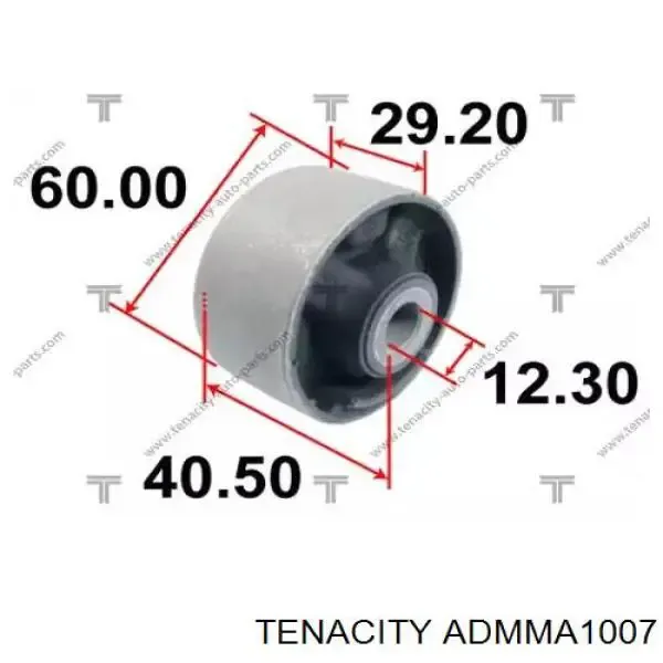 Сайлентблок траверсы крепления заднего редуктора задний ADMMA1007 Tenacity