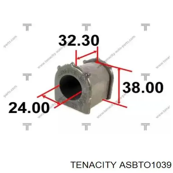 Втулка стабилизатора переднего ASBTO1039 Tenacity
