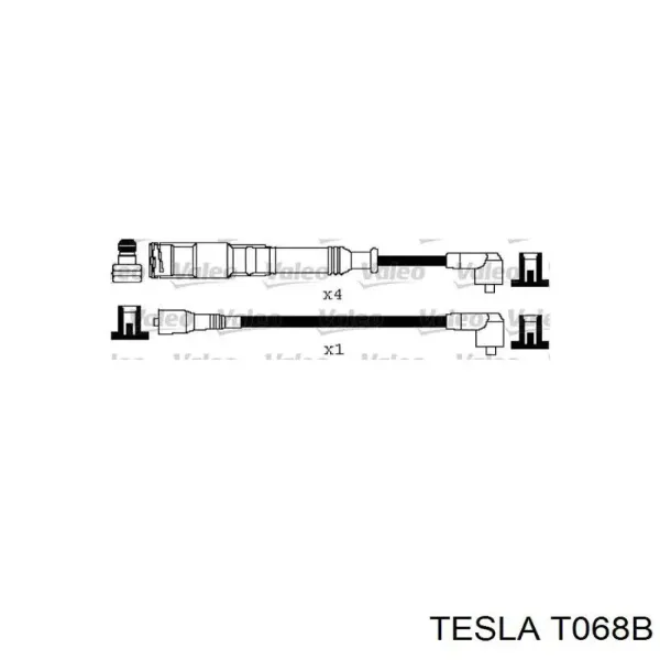 Высоковольтные провода T068B Tesla