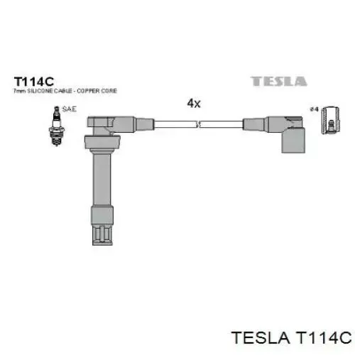 Высоковольтные провода T114C Tesla