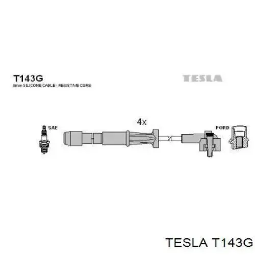 Высоковольтные провода T143G Tesla