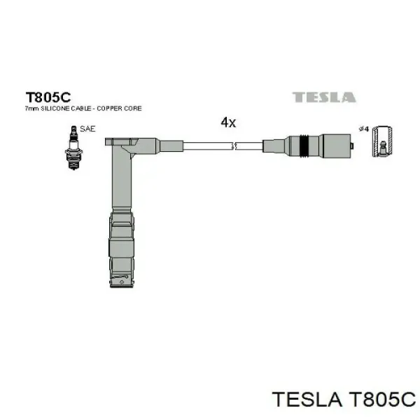 Tesla Провода зажигания