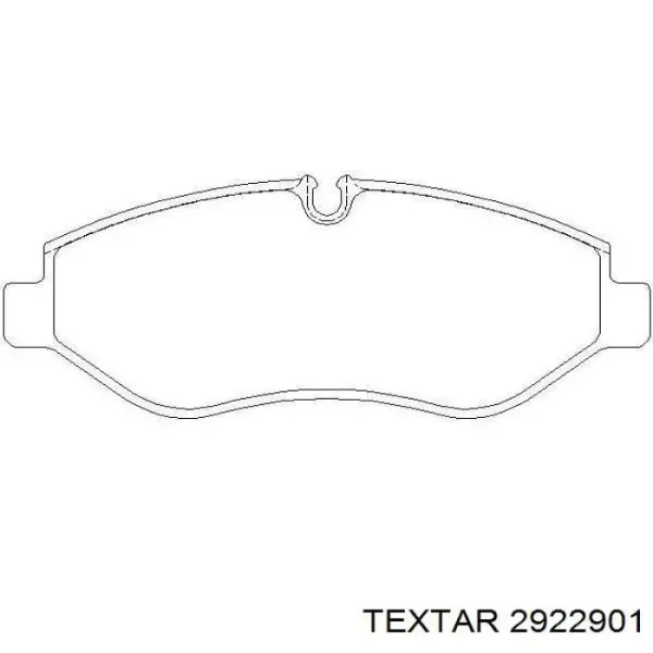 2922901 Textar Колодки передние