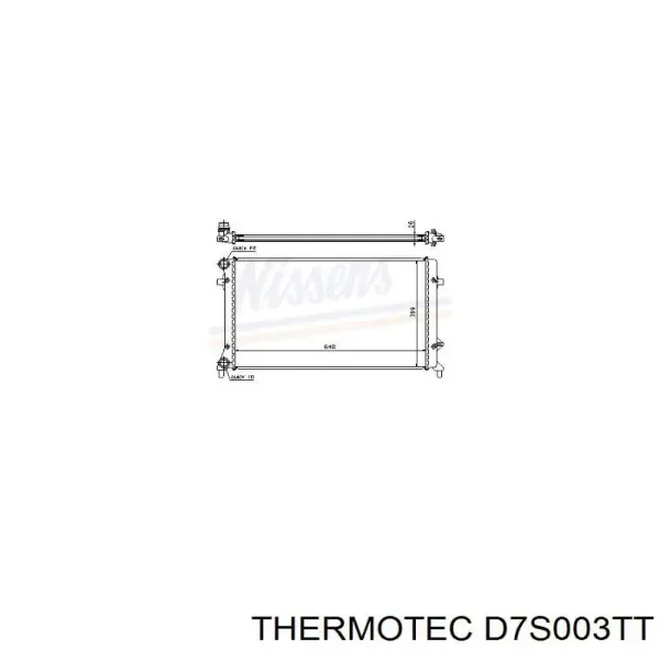 Купить D7S003TT Thermotec Радиатор водяной