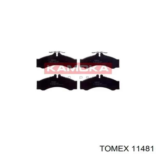 Передние тормозные колодки 11481 Tomex