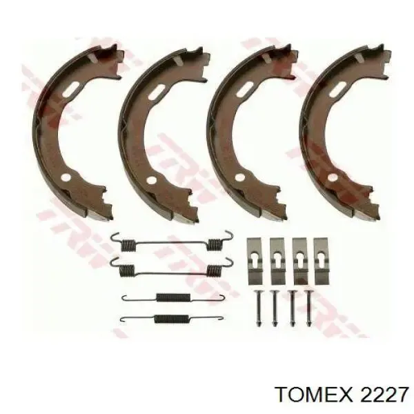 Колодки ручника 2227 Tomex