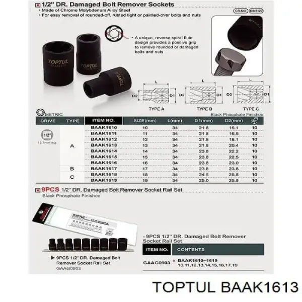  BAAK1613 Toptul