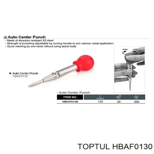  HBAF0130 Toptul