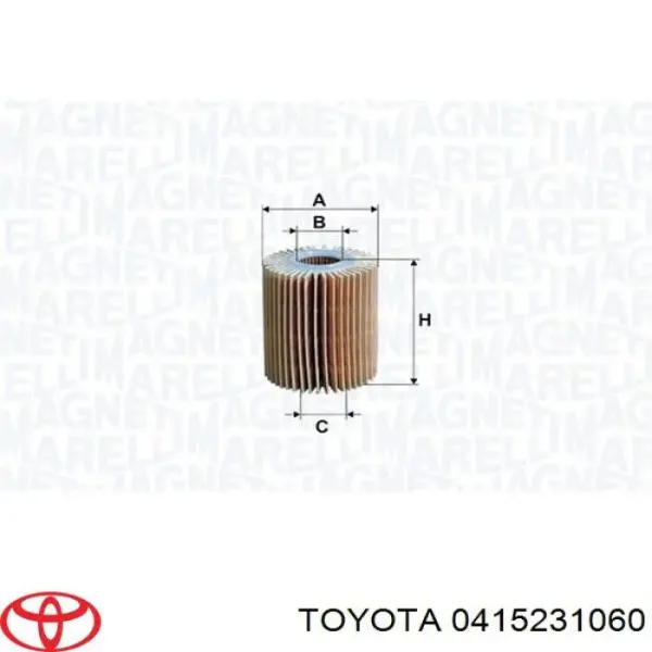 Фильтр очистки масла центробежный Toyota 0415231060 цена, от