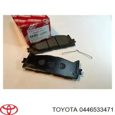 Колодки тормозные передние дисковые TOYOTA 0446533471