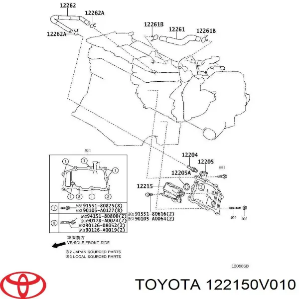  122150V010 Toyota