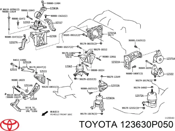  123630P050 Toyota