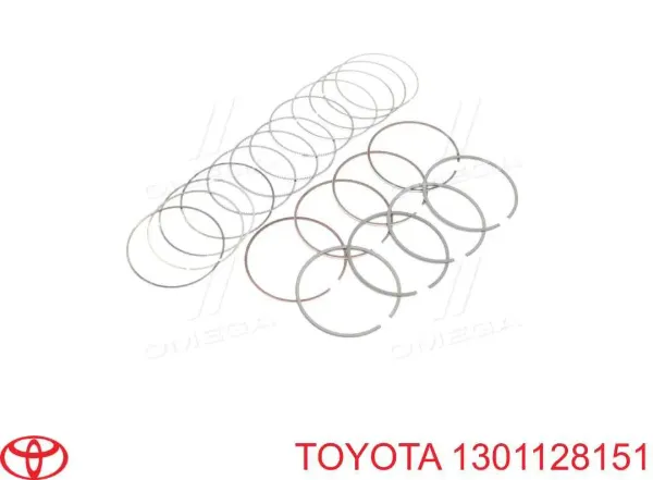 Кольца поршневые 28017STD Riken