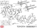 Натяжитель цепи ГРМ TOYOTA 135500S011