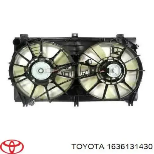 Вентилятор (крыльчатка) радиатора охлаждения правый 1636131430 Toyota