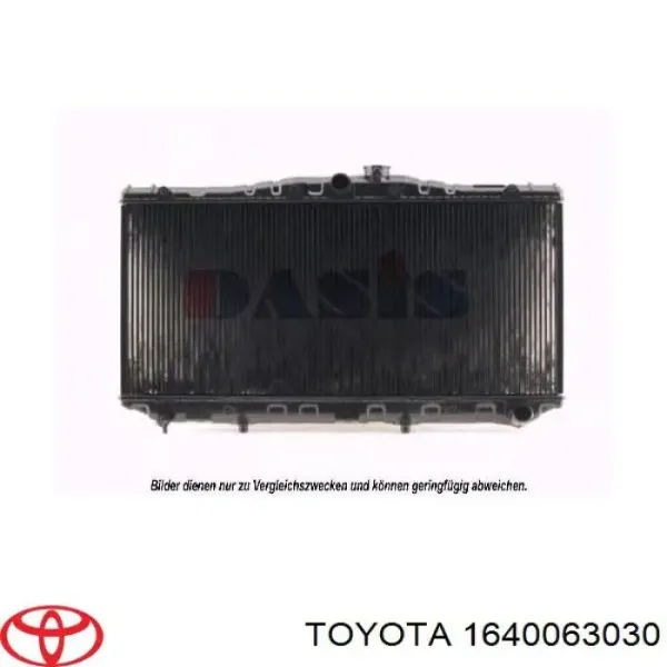 Радиатор 1640063030 Toyota