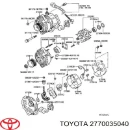 Реле регулятор генератора TOYOTA 2770035040