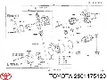 Бендикс стартера TOYOTA 2801175120
