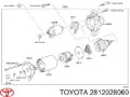 Обмотка стартера, статор TOYOTA 2812028060