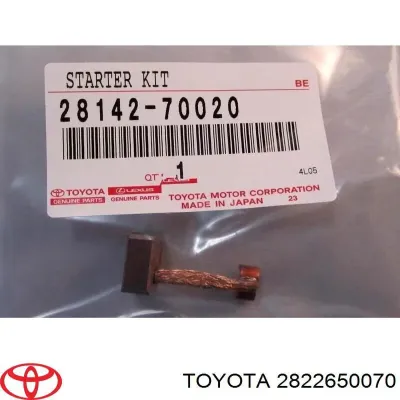 Ремкомплект стартера TOYOTA 2822650070
