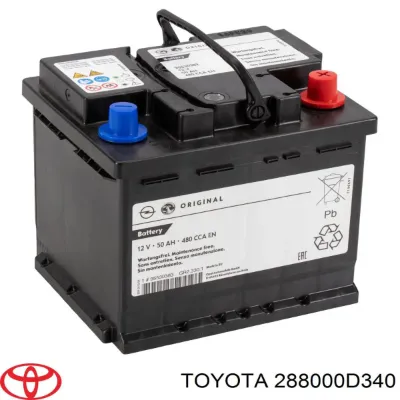 Авто акумулятор Тойота 52 А/г 12 В (288000D340)