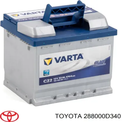 Авто аккумулятор Тойота 52 А/ч 12 В (288000D340)
