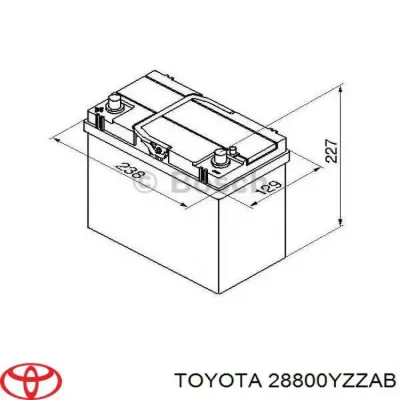 Акумулятор Тойота 45 А/г 12 В (28800YZZAB)