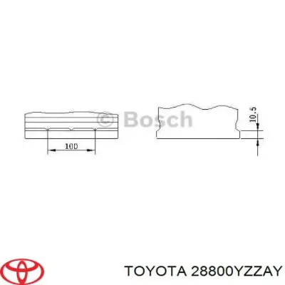 Авто аккумулятор Тойота 95 А/ч 12 В (28800YZZAY)