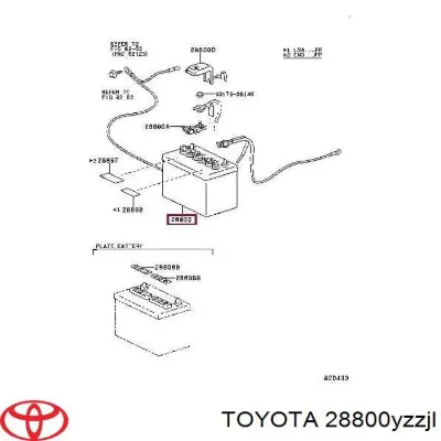 АКБ Тойота 48 А/ч 12 В (28800YZZJL)