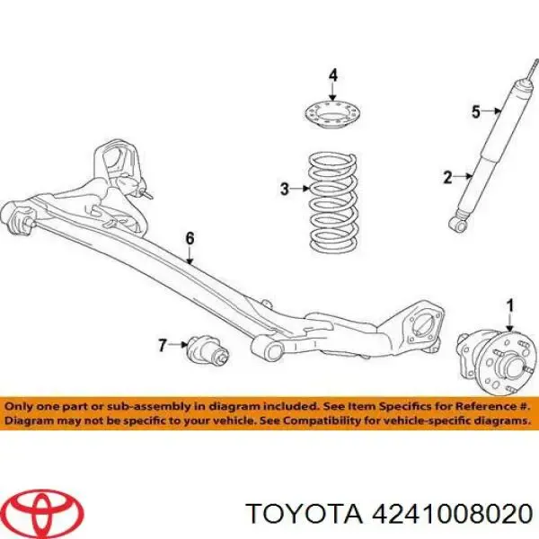 Задняя ступица 4241008020 Toyota