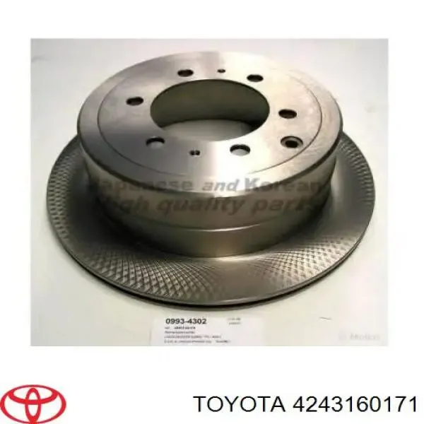Тормозные диски 4243160171 Toyota