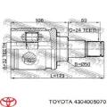 Шрус внутренний левый TOYOTA 4304005070