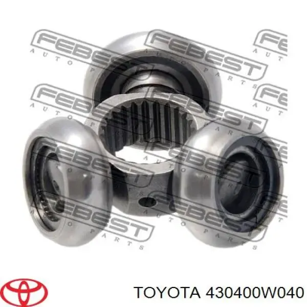 Шрус внутренний левый 430400W040 Toyota