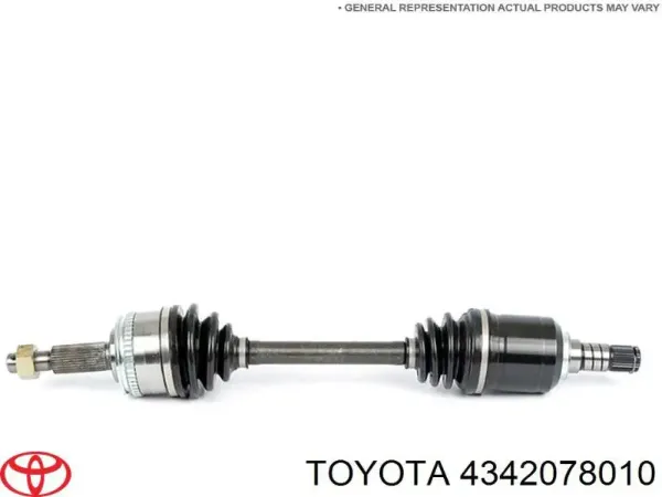 Левая полуось 4342078010 Toyota
