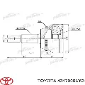 ШРУС наружный передний левый Toyota Camry V40