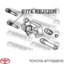 Направляющая суппорта заднего TOYOTA 0174KDJ120R Направляющая суппорта заднего TOYOTA 0174KDJ120R