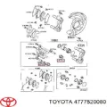 Пыльник направляющей суппорта тормозного переднего TOYOTA 4777520080