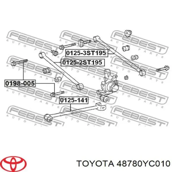 Тяга продольная задней подвески 48780YC010 Toyota