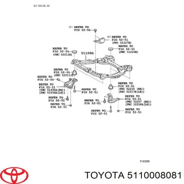  5110008081 Toyota