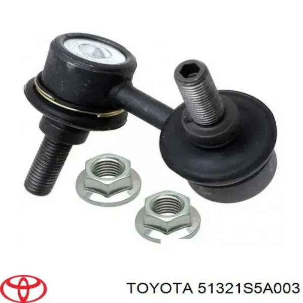 Стойка переднего стабилизатора левая 51321S5A003 Toyota
