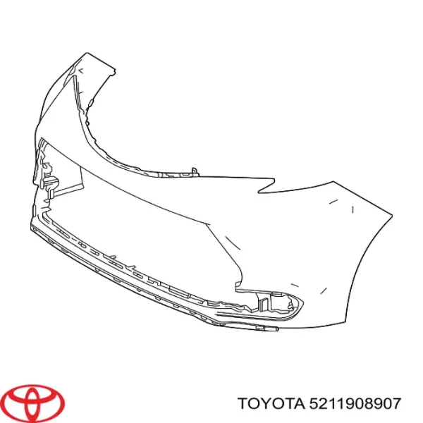 Передний бампер 5211908907 Toyota
