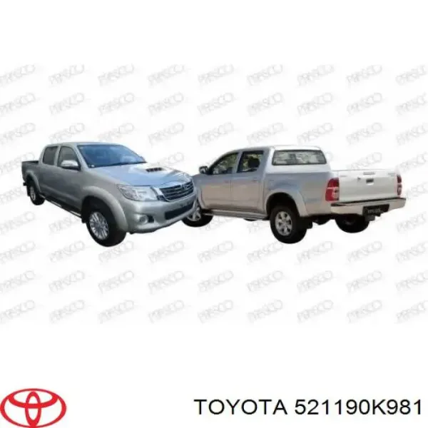 Передний бампер 521190K981 Toyota