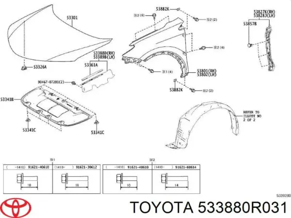  533880R031 Toyota