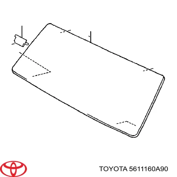 Лобовое стекло 5611160A90 Toyota