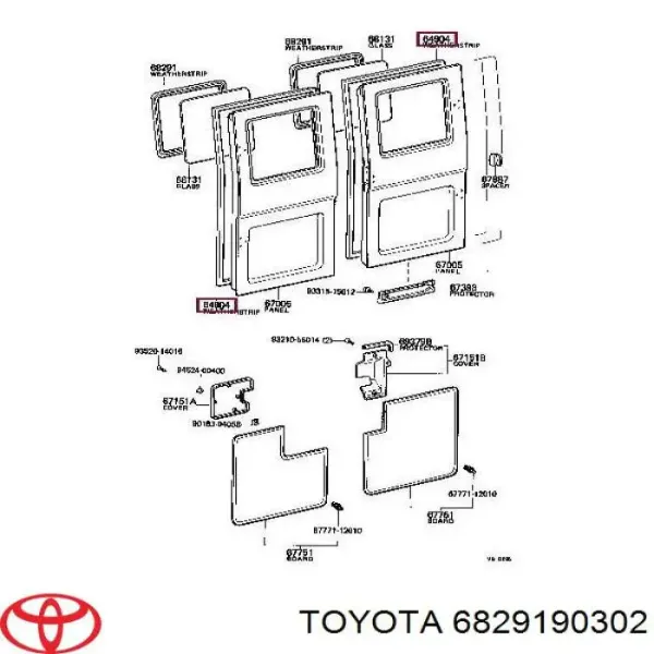  6829190302 Toyota