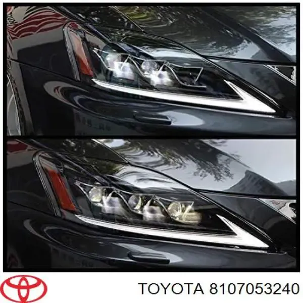Левая фара 8107053240 Toyota